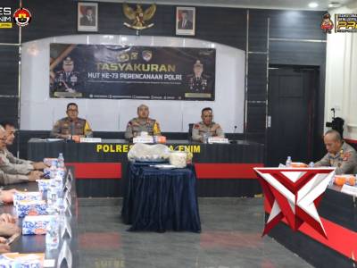 Syukuran Hari Jadi Ke-73 BAG REN POLRES MUARA ENIM - PoliceTube