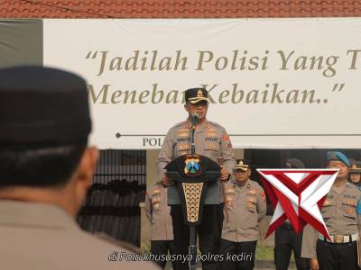 Awali Pekan, Kapolres Kediri Serahkan SK P3K dan Tekankan 5 Fokus Transformasi Polri - PoliceTube