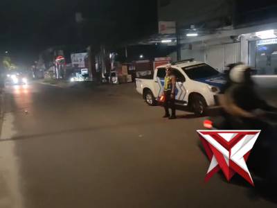 Satlantas Polres Kotim Blue Light Patrol Malam Minggu