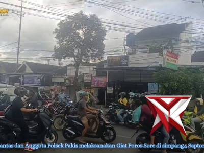 Kanitlantas Polsek Pakis poros sore - PoliceTube