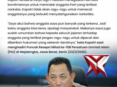 Kapolri Tindak Tegas Personel yang Melanggar Hukum - PoliceTube