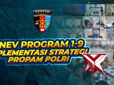 Divpropam Polri Gelar Anev Program 1&ndash;9 Implementasi Strategi Propam Polri Secara Daring