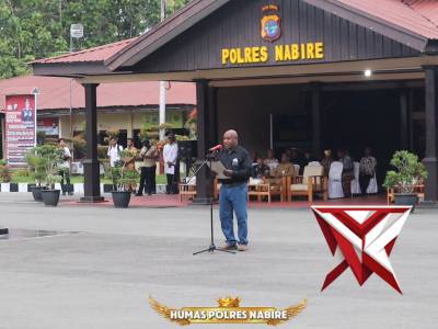 POLRES NABIRE GELAR APEL SIAGA KAMTIBMAS JELANG RAMADHAN 1447 H / 2026 M - PoliceTube