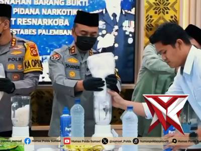 Kapolda Sumsel Pimpin Pemusnahan Barang Bukti - PoliceTube