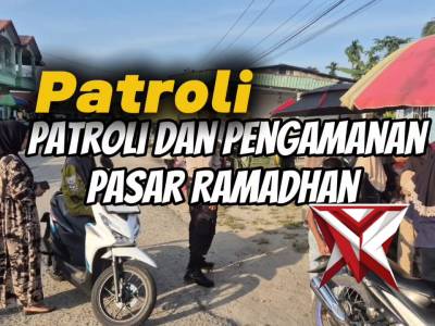 patroli dan pam pasar ramadhan oleh polsek TPTM - PoliceTube