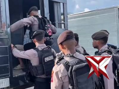 Penjemputan Bintara Remaja Angkatan 52 Polres Jayawijaya