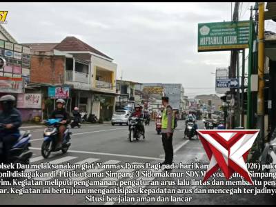 Kegiatan rutin Yanmas Poros pagi di wilayah hukum Polsek Dau