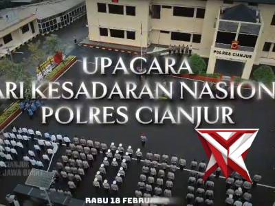 Upacara Hari Kesadaran Nasional Polres Cianjur - PoliceTube