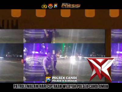 Patroli Blue light Polsek Candi