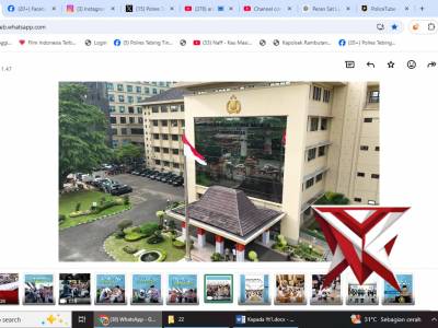 Suasana Ramadan terasa hangat di depan Mabes Polri, Jakarta Selatan