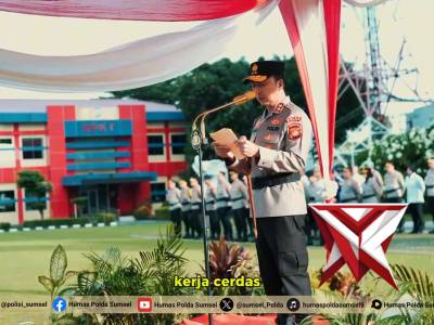 Kapolda Sumsel Irjen Pol. Dr. Sandi Nugroho, S.I.K., S.H., M.Hum Pimpin Upacara Hari Kesadaran Nasio - PoliceTube
