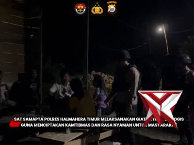 Patroli Dialogis Personel Samapta Polres Halmahera Timur