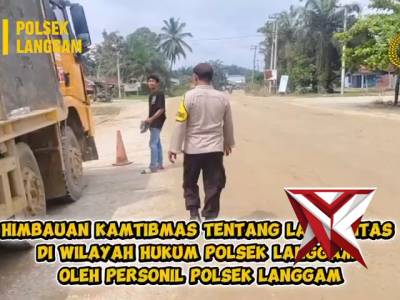 Himbauan Kamtibmas Tentang Lalu Lintas Di Wilkum Polsek Langgam