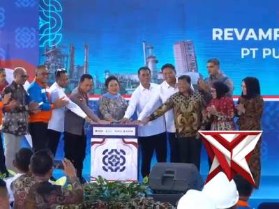 kunjungi Kota Bontang : Kapolri dan Komisi IV DPR RI resmikan Revamping Pabrik 2 PT PKT Bontang - PoliceTube