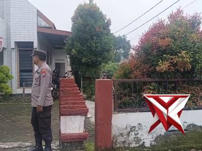 Pengamanan Ibadah Gereja GKJW Pugeran, Kec. Gondang.