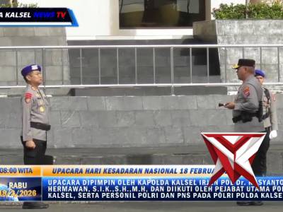 Polda kalsel melaksanakan Upacara Kesadaran Nasional - PoliceTube