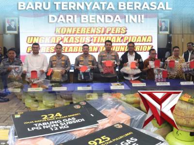 Konferensi Pers Ungkap Kasus Tindak Pidana Penyalahgunaan Liquefied Petroleum Gas / LPG Bersubsidi - PoliceTube