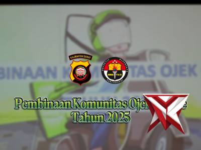 Ditbinmas Polda Kalbar melaksanakan kegiatan Pembinaan Komunitas Ojek Online Tahun 2025