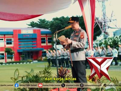 Upacara Hari kesadaran nasional di mapolda sumsel - PoliceTube