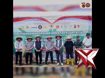 Penanaman serentak Polresta Bandung