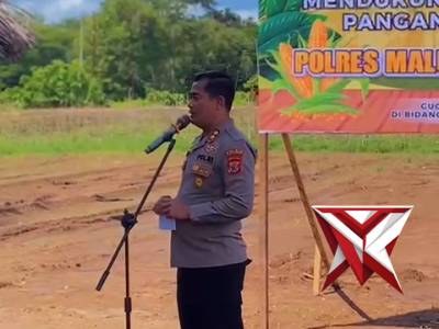 Penanaman jagung untuk mendukung swasembada pangan tahun 2025 Polres Maluku Barat Daya - PoliceTube