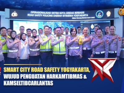 SMART CITY ROAD SAFETY YOGYAKARTA, WUJUD PENGUATAN HARKAMTIBMAS & KAMSELTIBCARLANTAS | NTMC POLRI