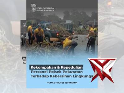 Polri Peduli Kebersihan lingkungan