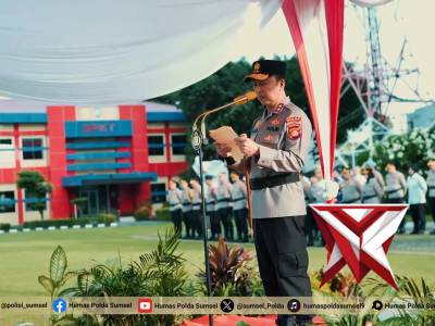 Kapolda Sumsel Irjen Pol. Dr. Sandi Nugroho, S.I.K., S.H., M.Hum Pimpin Upacara Hari Kesadaran Nasio - PoliceTube