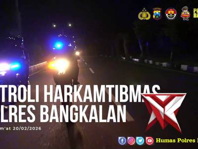 Sat Samapta Polres Bangkalan melaksanakan patroli malam
dalam rangka menjaga situasi kamtibmas yang