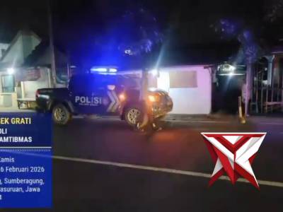 ANGGOTA POLSEK GRATI MELAKSANAKAN PATROLI ANTISIPASI 3C DI JL RAYA SEMAMBUNG