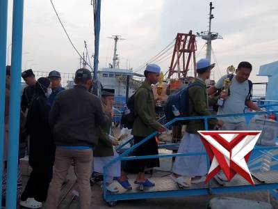 Giat PAM Keberangkatan kapal penumpang KMP Express Bahari 3F situasi Aman terkendali - PoliceTube