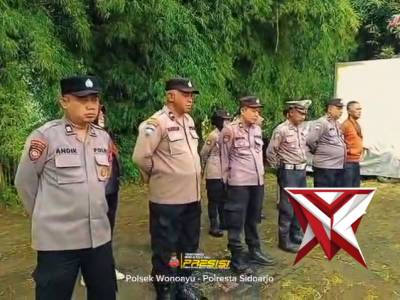 APEL PAGI PERSONEL POLSEK WONOAYU - PoliceTube