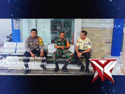 Pilar Kamtibmas Polsek Baros Bersinergi Dalam Menjaga Kamtibmas - PoliceTube