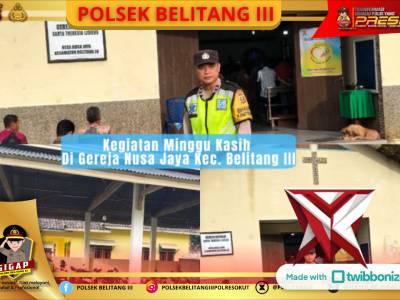 Kegiatan Minggu Kasih Polsek Belitang III