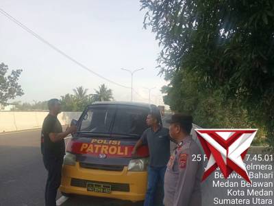 Piket Fungsi Polsek Belawan Laksanakan Patroli Antisipasi Kejahatan Jalanan di Jalur Tol