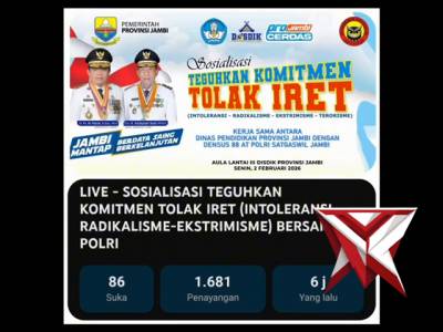 Densus 88 AT Polri Gelar Sosialisasi Pencegahan Radikalisme di Jambi