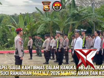Apel siaga Kamtibmas dalam rangka mewujudkan bulan suci Ramadhan yang aman dan kondusif - PoliceTube