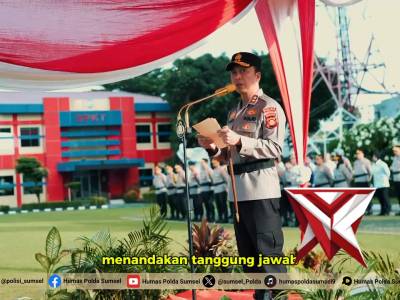 Upacara Hari Kesadaran Nasional Polda Sumsel