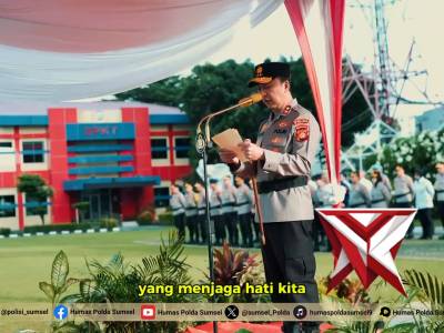 Kapolda Sumsel Irjen Pol. Dr. Sandi Nugroho, S.I.K., S.H., M.Hum Pimpin Upacara Hari Kesadaran Nasio - PoliceTube