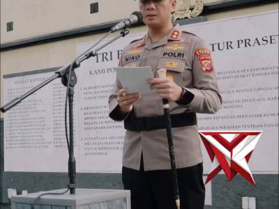 Kapolres Cimahi AKBP Niko N Adi Putra, S.H., S.I.K., M.H Pimpin pelaksanaan Upacara Serah Terima Jab - PoliceTube