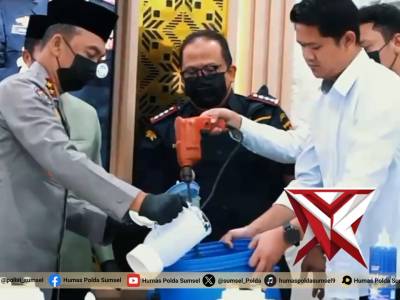 Kapolda Sumsel Pimpin Pemusnahan Barang Bukti