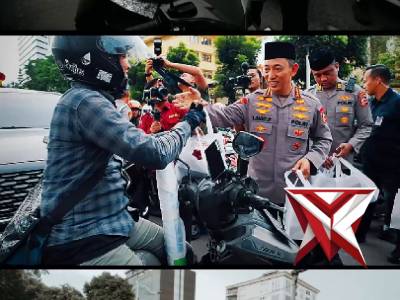 Kapolri & PJU Mabes Polri Turun ke Jalan, Sapa Masyarakat Bersama Insan Pers