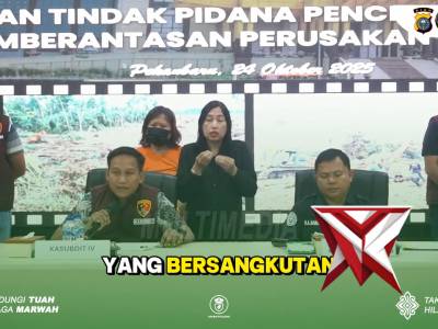 Konferensi Pers Dugaan Tindak Pidana Pencegahan dan Pemberantasan Perusakan Hutan - PoliceTube