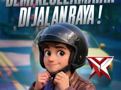 Pakai Helm Demi Keselamatan