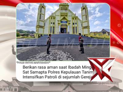 Berikan rasa aman saat ibadah Minggu