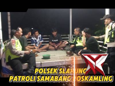 Polsek Slahung Patroli Sambang Poskamling - PoliceTube