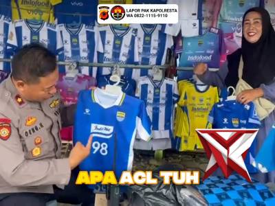 Kapolsek Soreang mengimbau seluruh Bobotoh Persib yang akan nonton pertandingan Persib vs Ratchaburi - PoliceTube