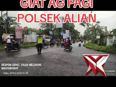 AG PAGI POLSEK ALIAN POLRES KEBUMEN - PoliceTube
