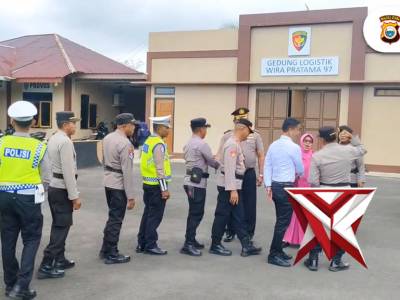 Upacara Laporan Kenaikan Pangkat Perwira Pengabdian Periode 1 Februari Tahun 2026 Polresta Tidore - PoliceTube