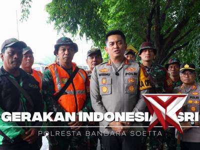 Bersih-Bersih Serentak Polresta Bandara Soekarno-Hatta bersama TNI dan komponen masyarakat - PoliceTube